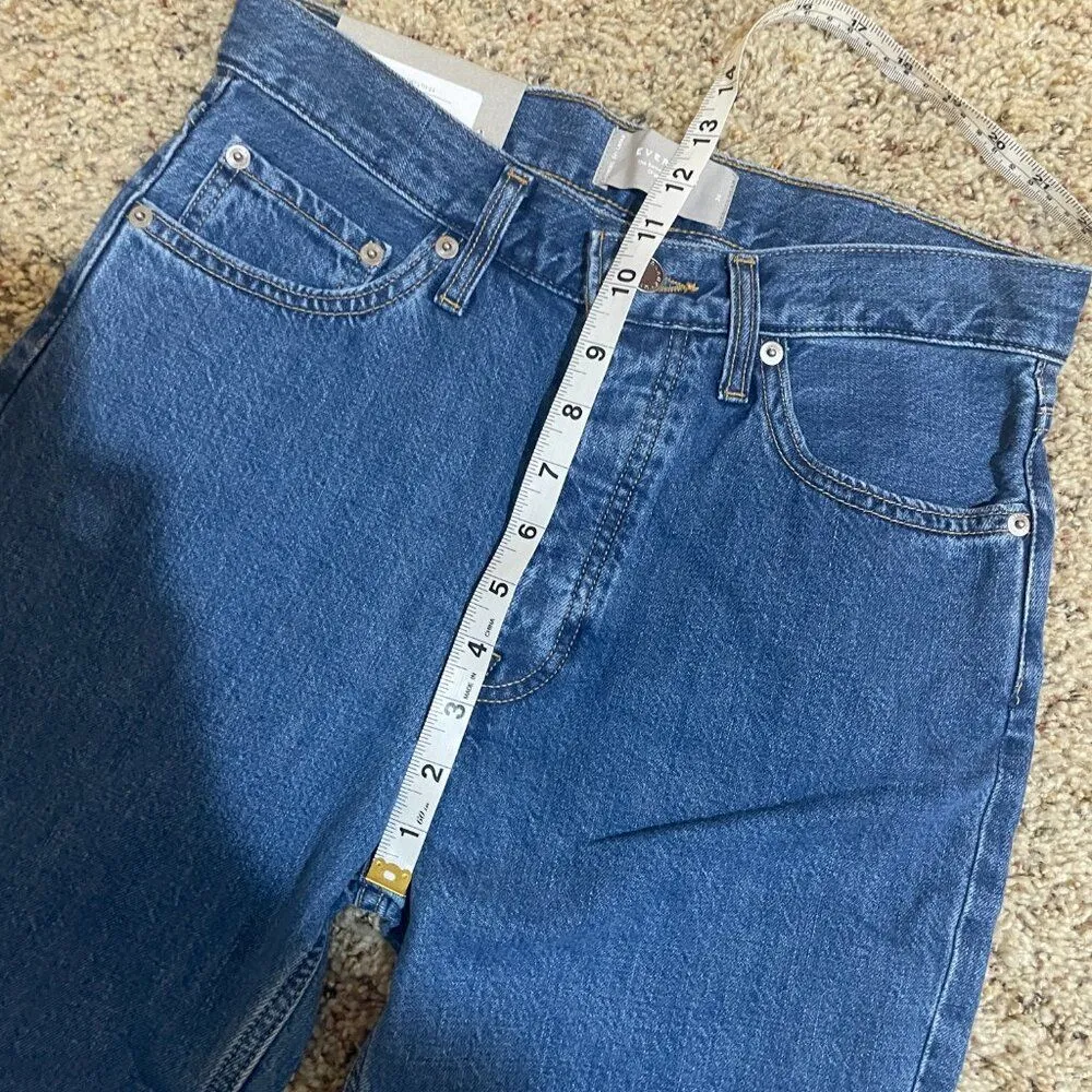 NEW Everlane Size 24 The Summer Slouch Jean Organic Cotton Medium Wash - Image 11