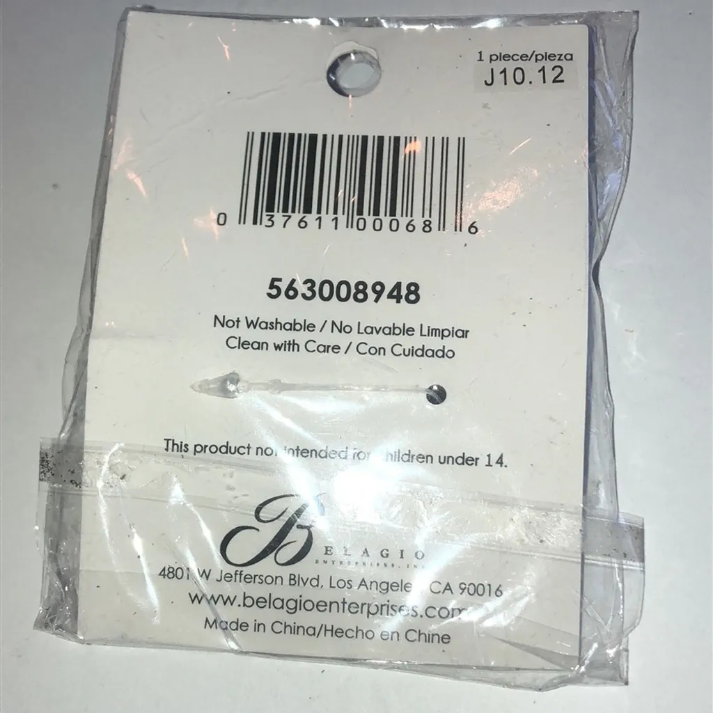 Silver Tone CZ Rhinestone Fashion Modern Brooch Shoulder Pin - Image 3