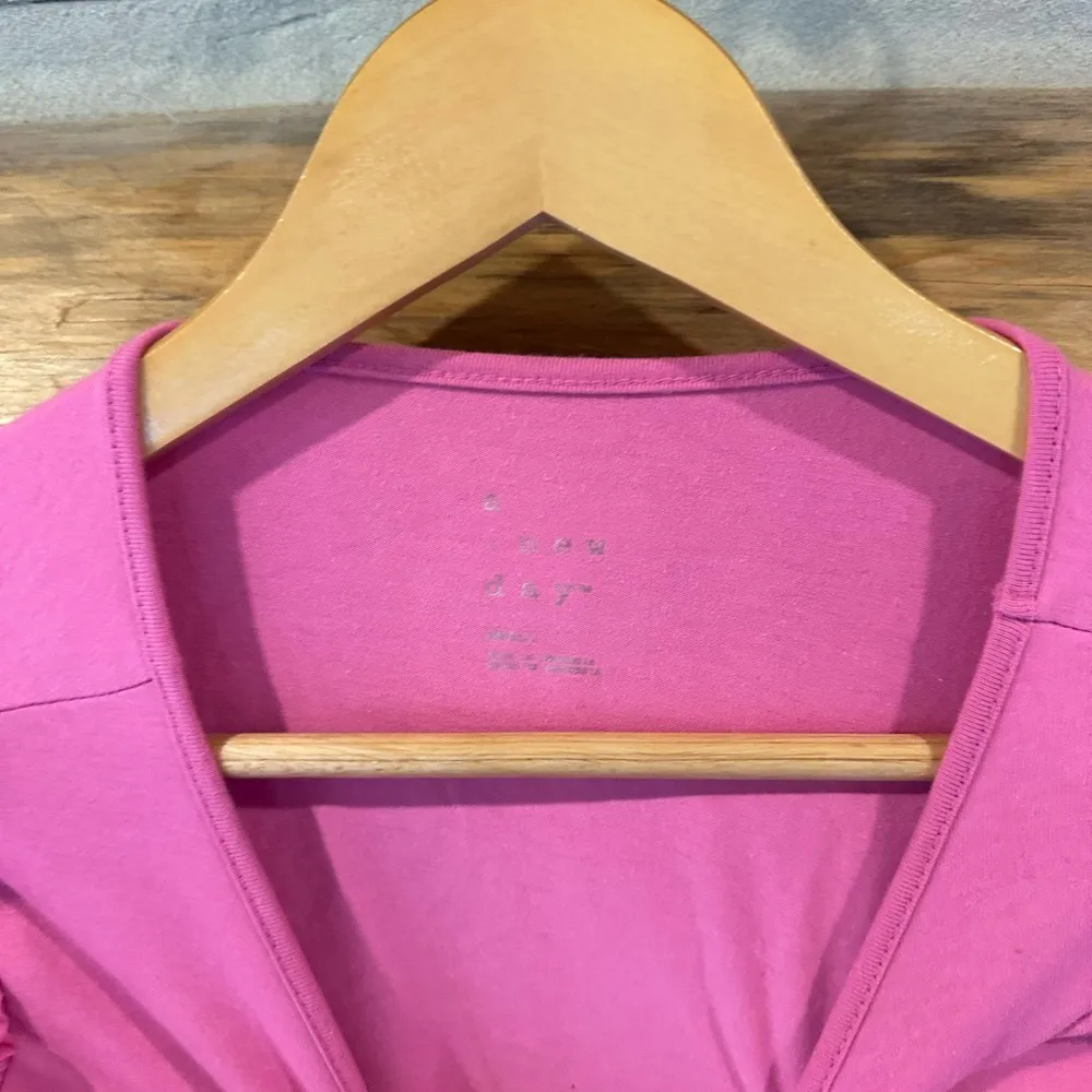 A New Day Puff Sleeve Barbie Pink Top - Image 3