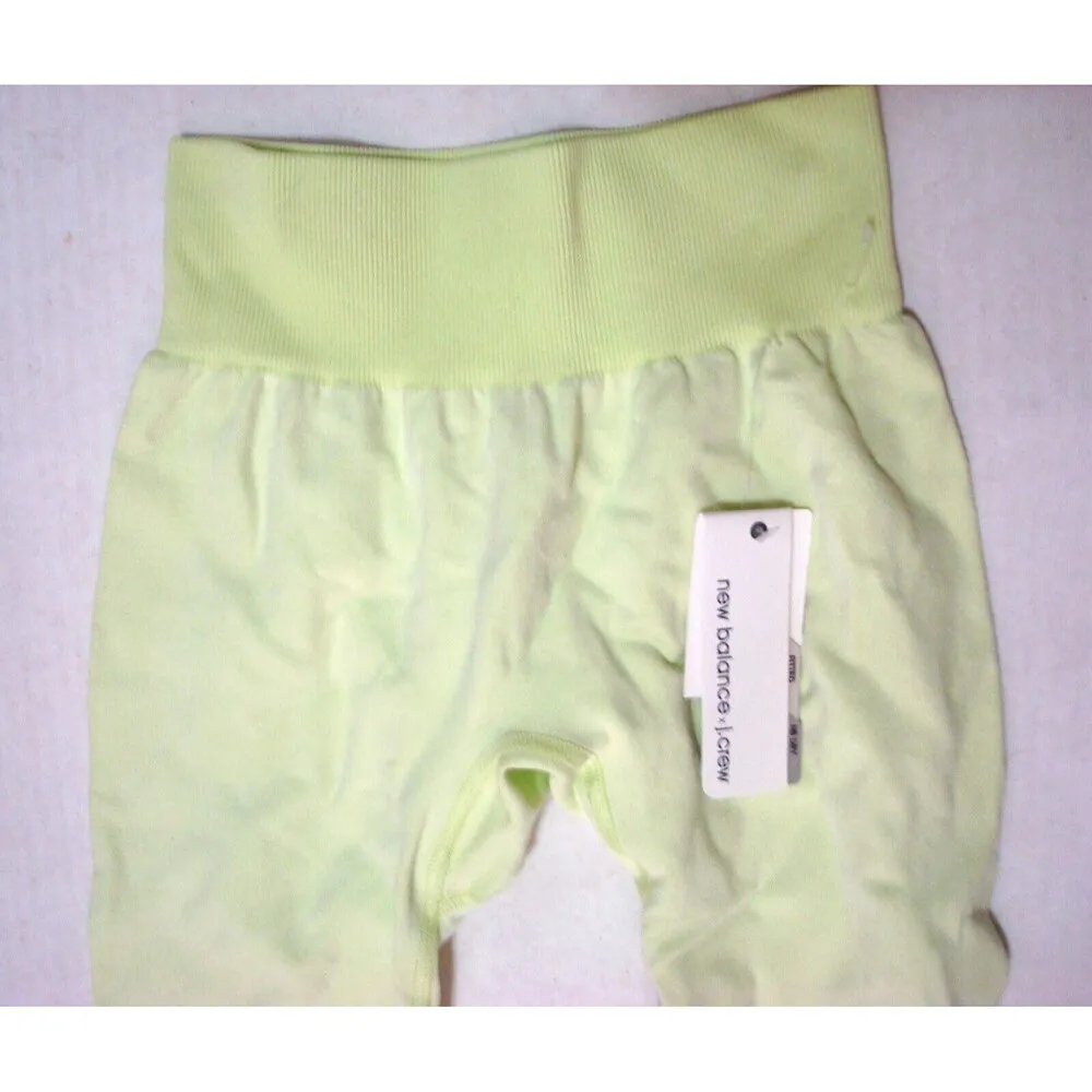 New Womens S Yoga Leggings Capri Seamless New Balance J Crew Lime Green Neon - Image 3