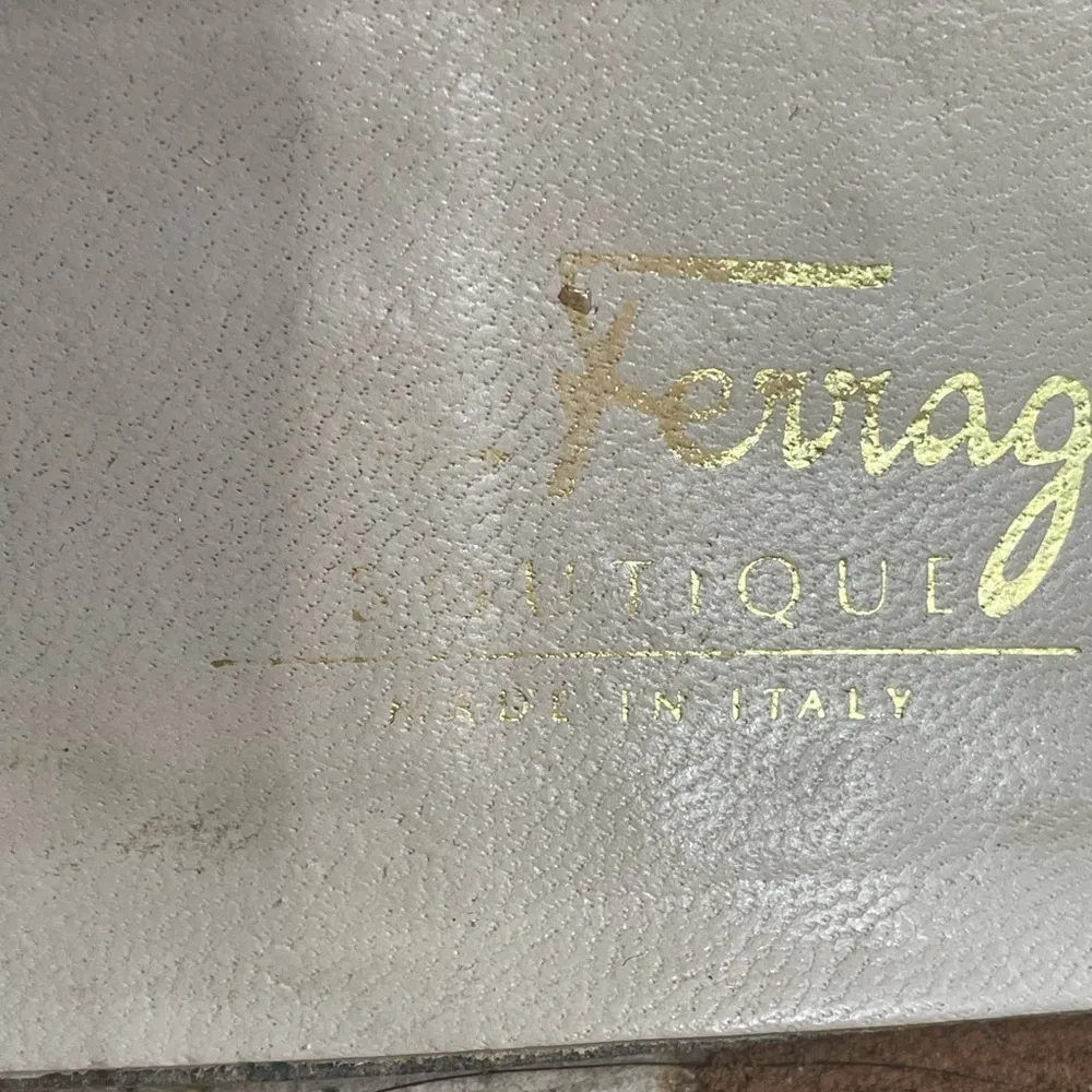 Salvatore Ferragamo croc-embossed Oxford cap toe Size 7B - Image 4