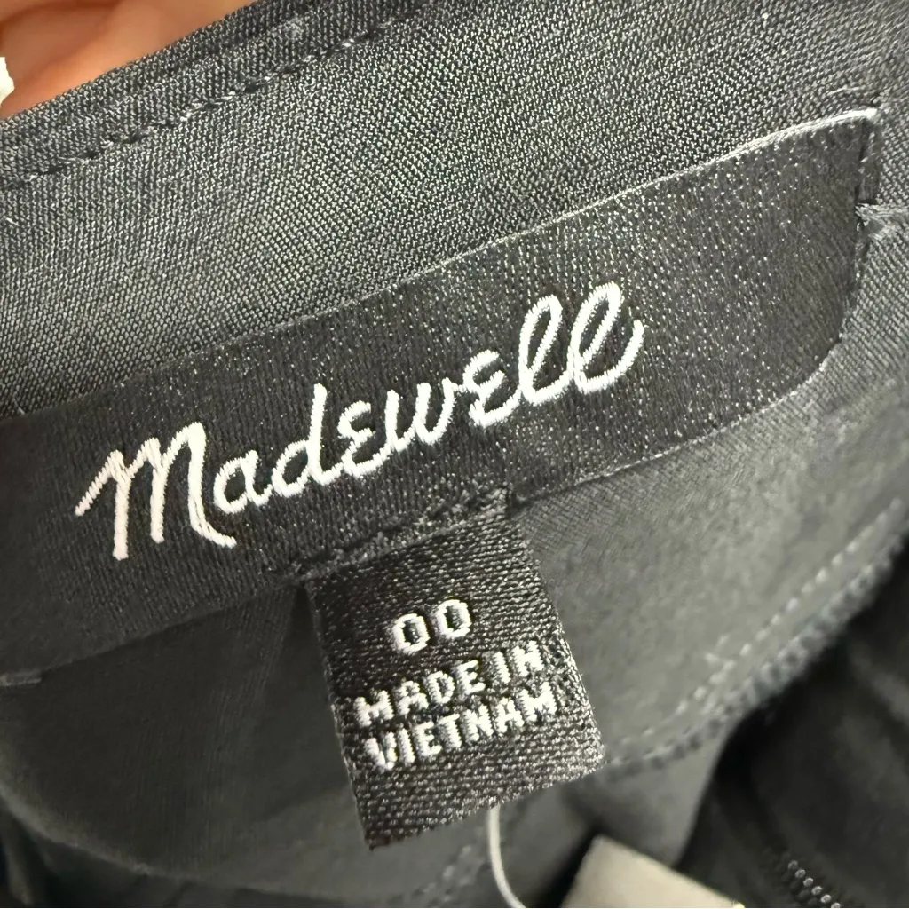 NWT MADEWELL The Layton Midi Slip Dress Black size 00 - Image 7