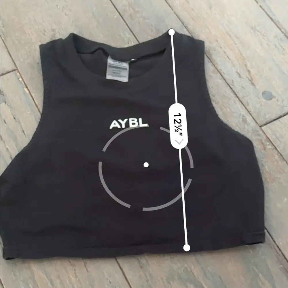 AYBL  black training crop top size small - Image 5