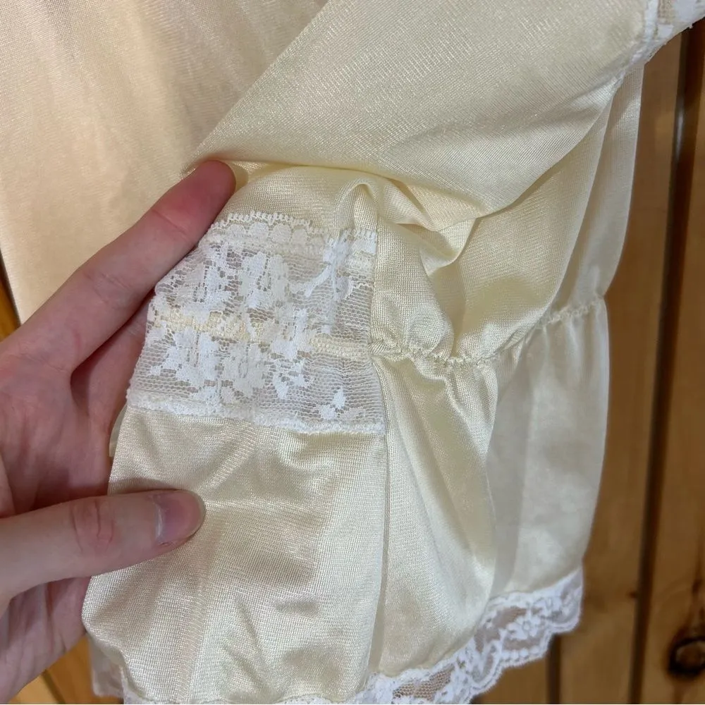 Vintage Sans Souci Satin Lace Cami Large Fairy Y2K Coquette Feminine Romantic - Image 6