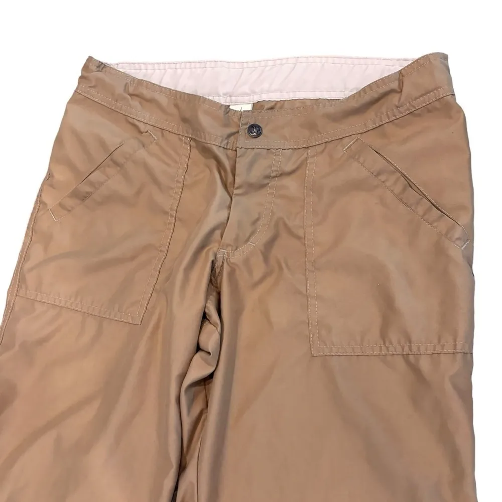 Women’s Vintage Prana tan cropped wide leg Breathe pants - Image 3