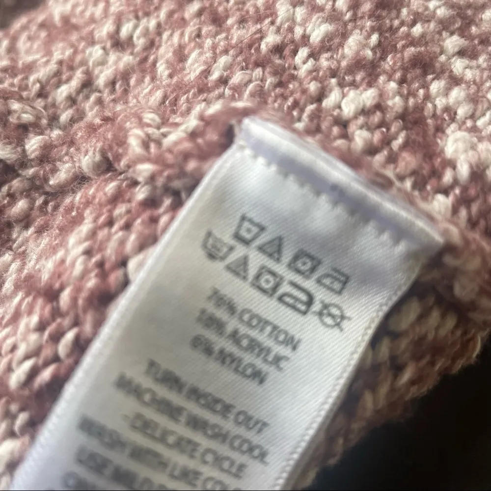 Kaisely  mauve marled open cardigan - Image 4