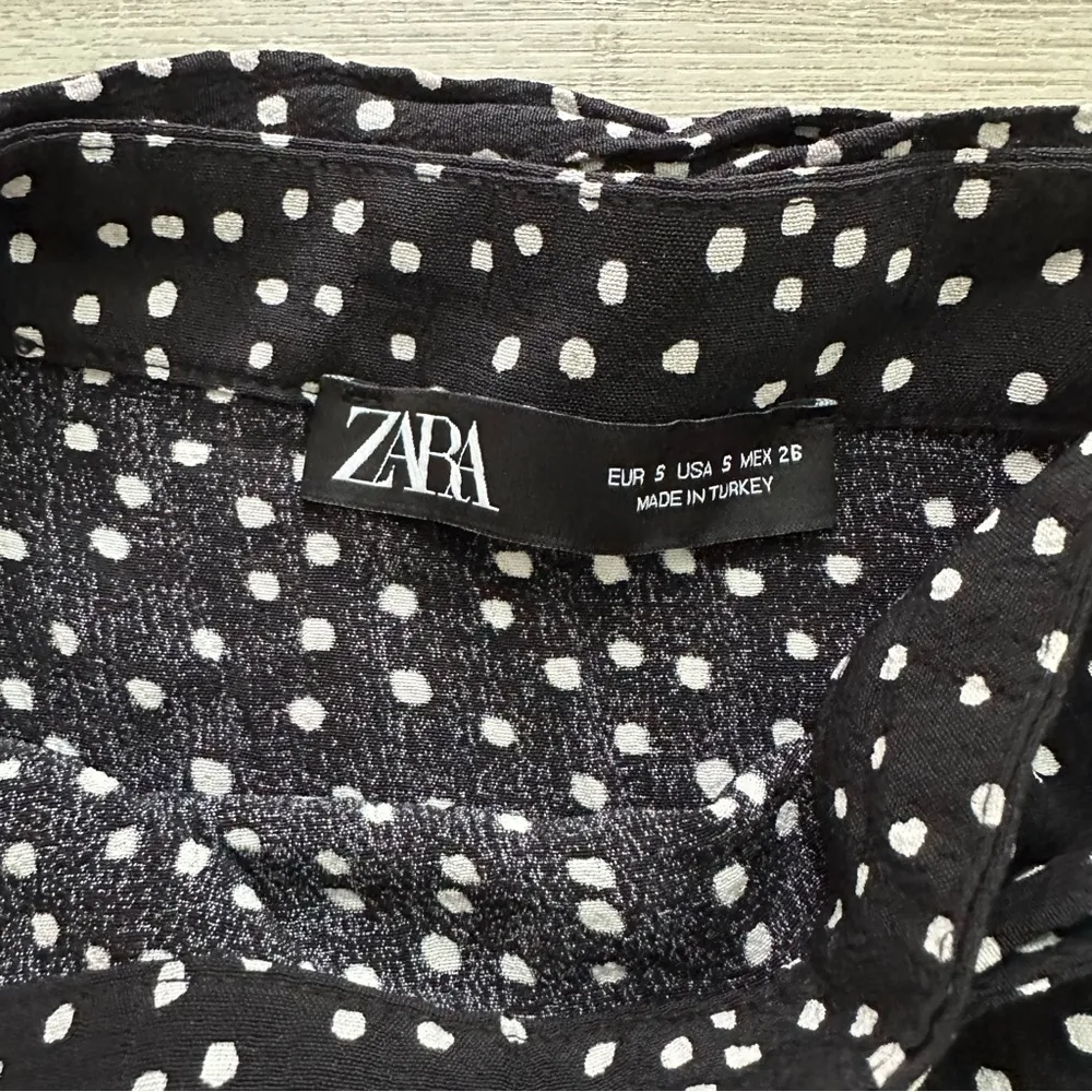 ZARA  Black and White Polka Dot Skort - Image 3