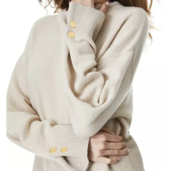 Alice + Olivia Sweater with Gold Button Details - Image 2