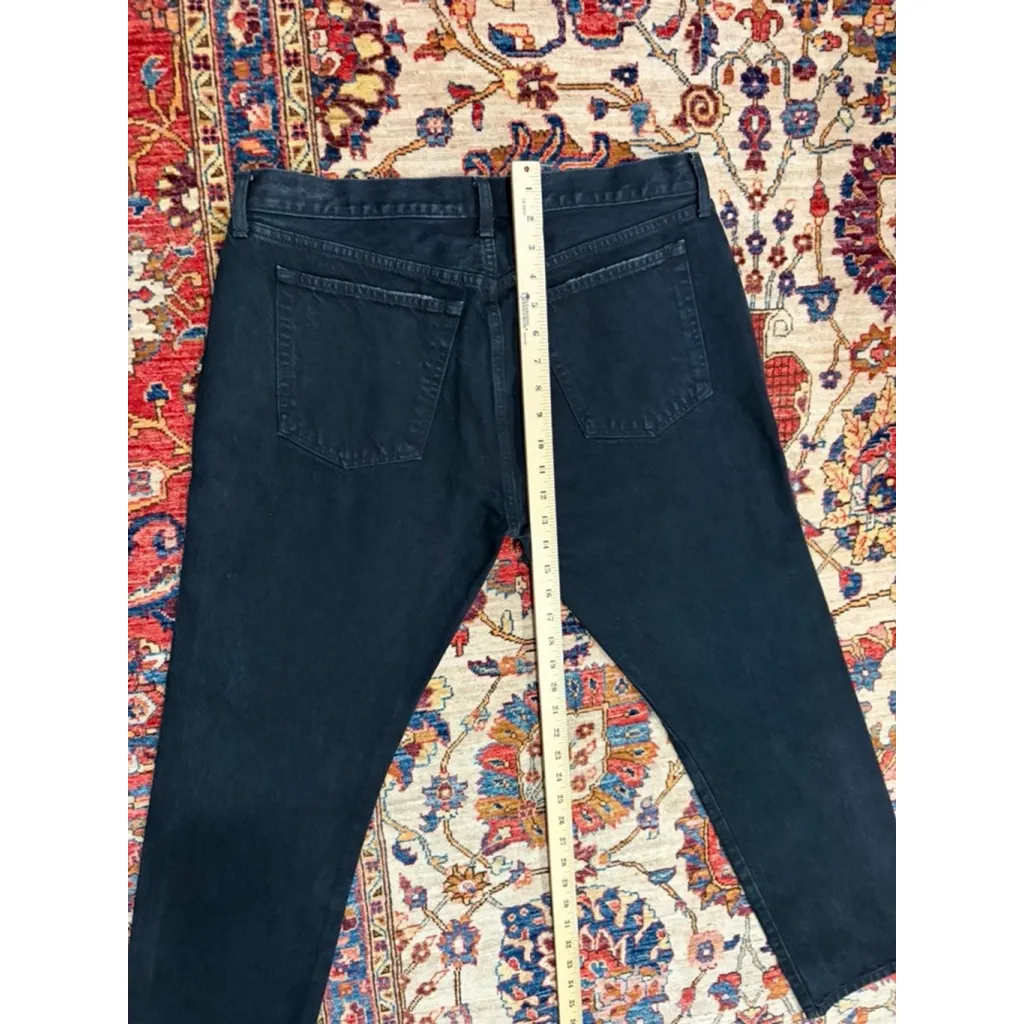 Khaite Kyle Jeans Women’s 30 Black High Rise Straight Leg 100% Cotton USA - Image 8