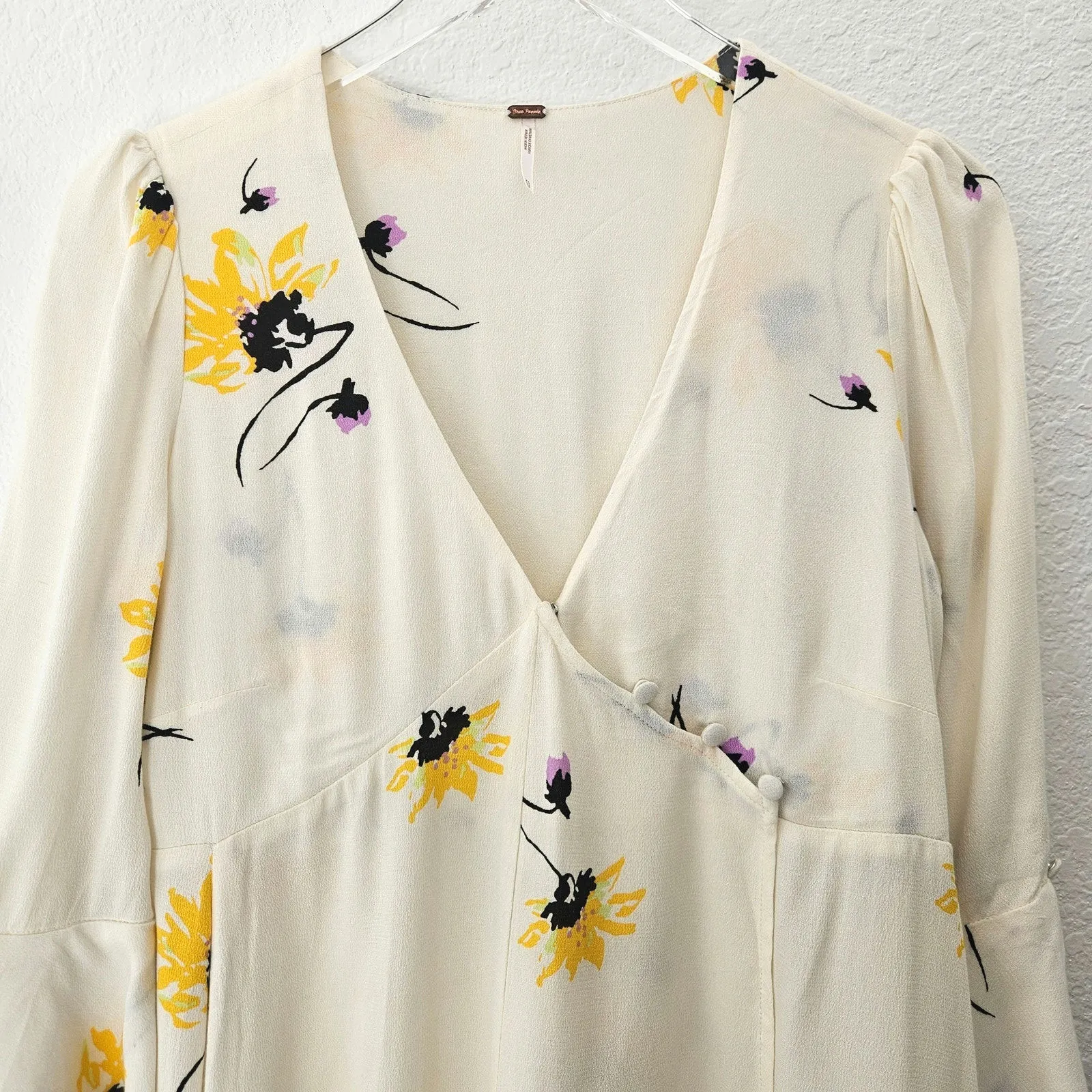 Free People Time On My Side Floral Dress Mini Size XS‎ Spring - Image 11