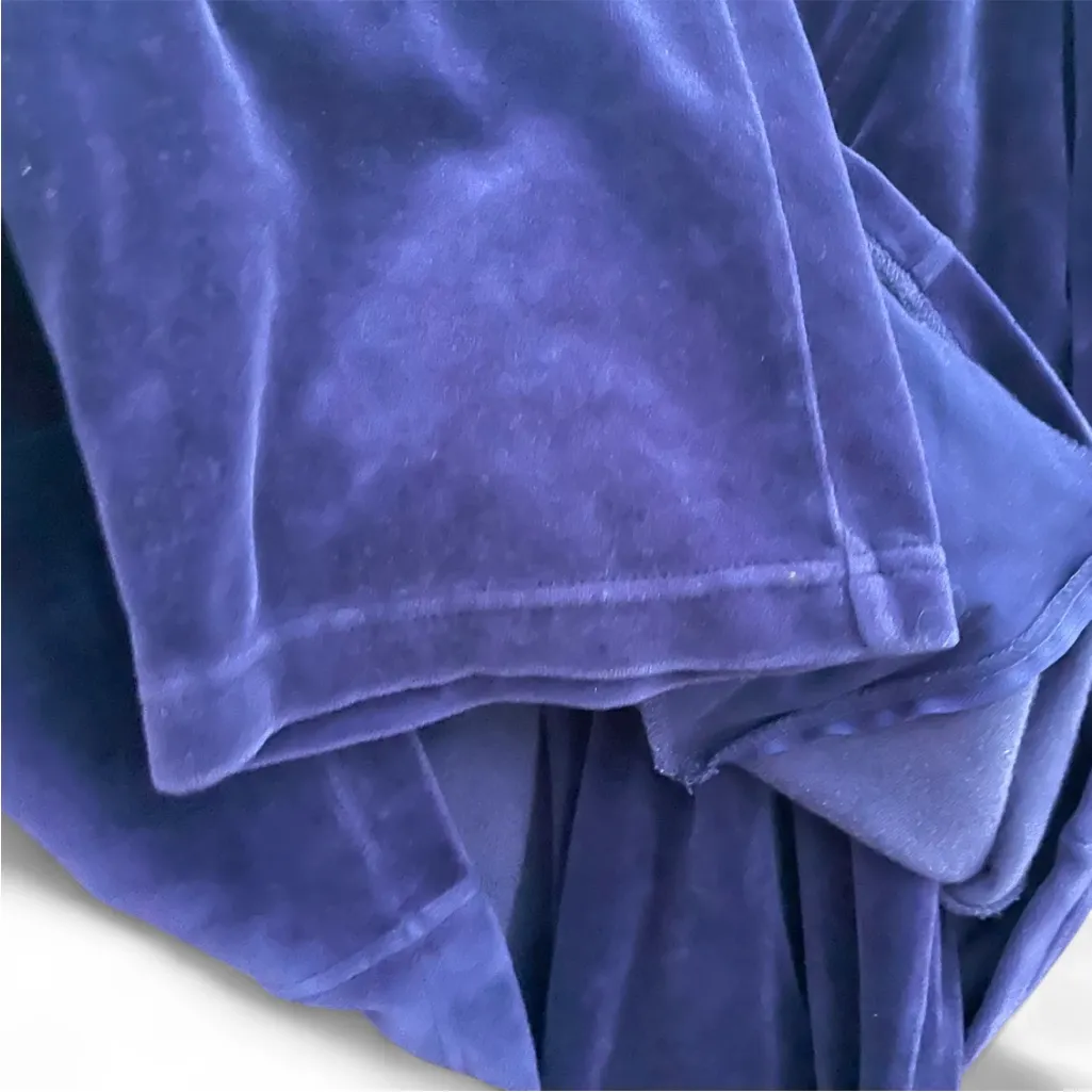 Zenergy by Chico's Navy blue velour tracksuit/Jacket and Pants Set.Size 2 - Image 5