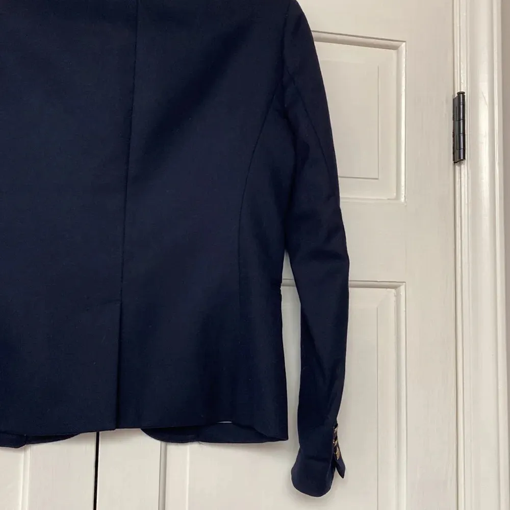 J. Crew Schoolboy Blazer in Navy Schoolboy Jacket Two Button Wool Stretch Size 0 - Image 10