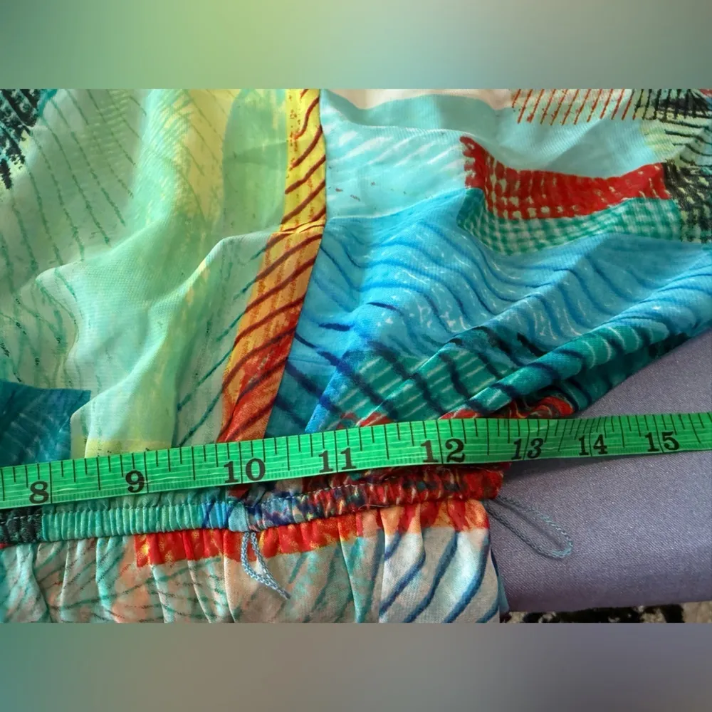 Robbie Bee Multicolor Geometric Midi Dress - Image 4