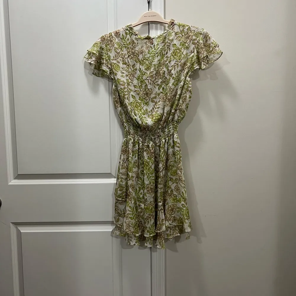 MISA Los Angeles Green Goddess Maia Blouson Dress Size Small $340 - Image 8