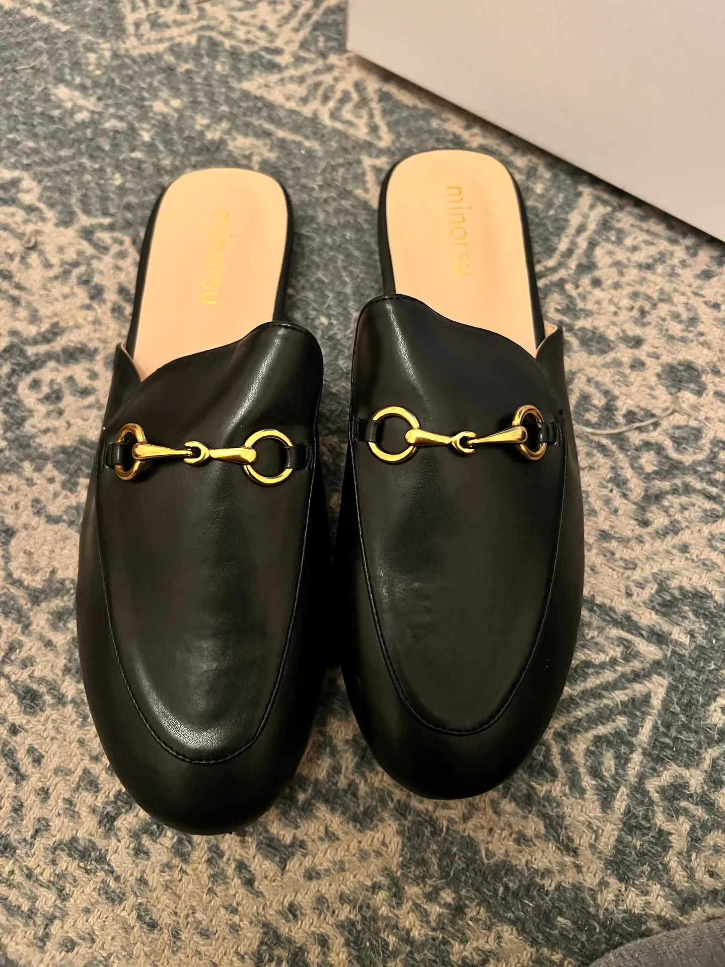 Black Loafers Size 9.5 - Image 2