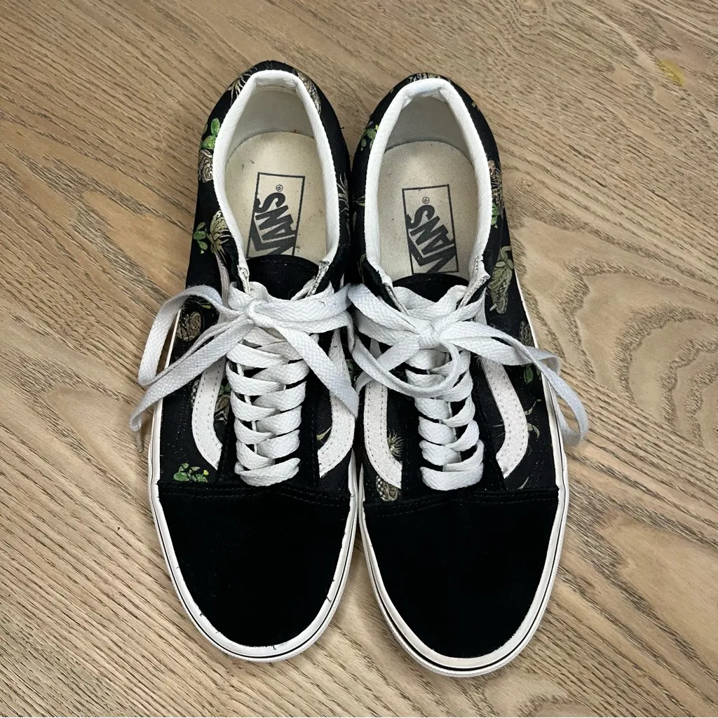 VANS Old Skool Desert Snake Black White Canvas Suede Sneakers Mens 7.5 Womens 9 - Image 6