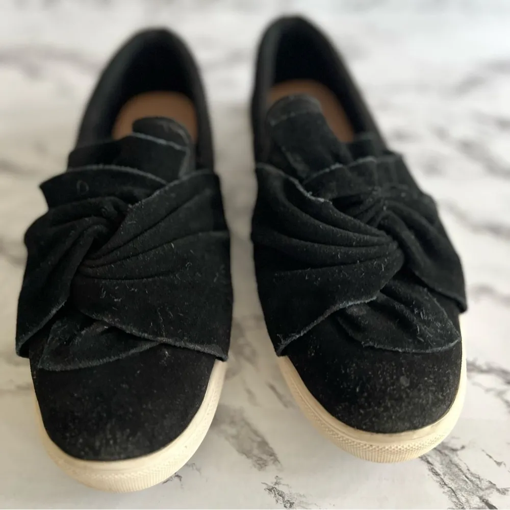 Steve Madden Sneakers Black Knot Suede Platform Fashion 10 - Image 6