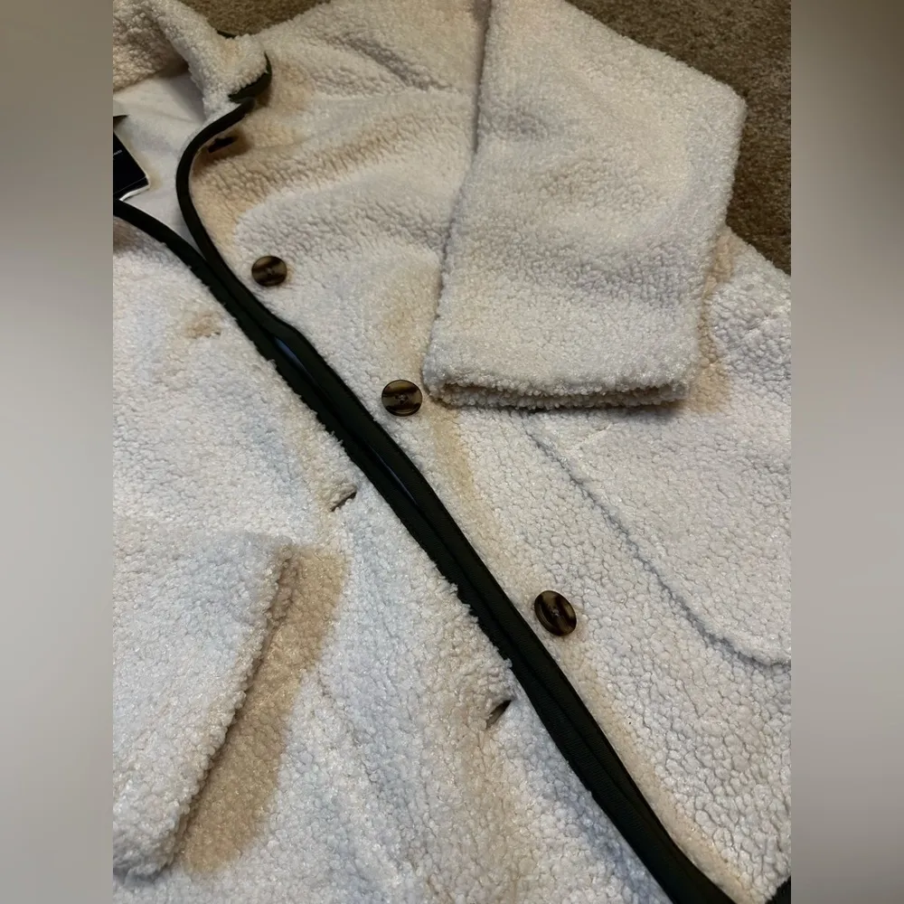 NWT Lucky Brand Sherpa Button Up Jacket - Image 3