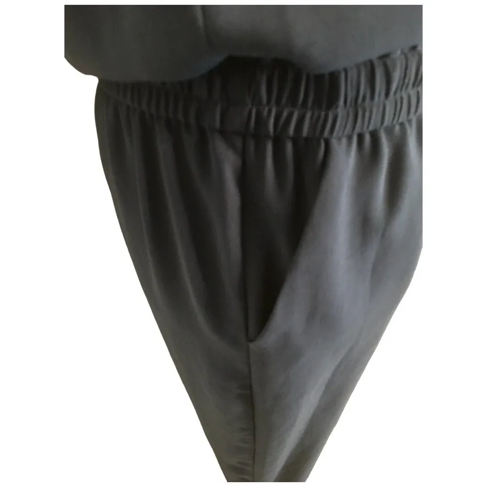 CAbi Womens Size XS Jumpsuit French Navy Sleeveless Scoop Neck Drawstring Blue - Image 9