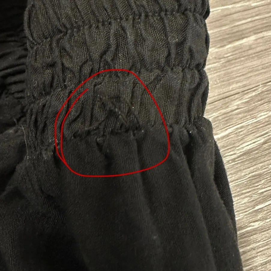 Evereve Red Haute Black Tracy Tiered Midi Peasant Skirt Boho Cottage Fairy Small - Image 10