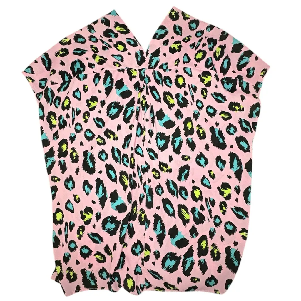 Adrienne Pink and Black Patterned Top - Image 9