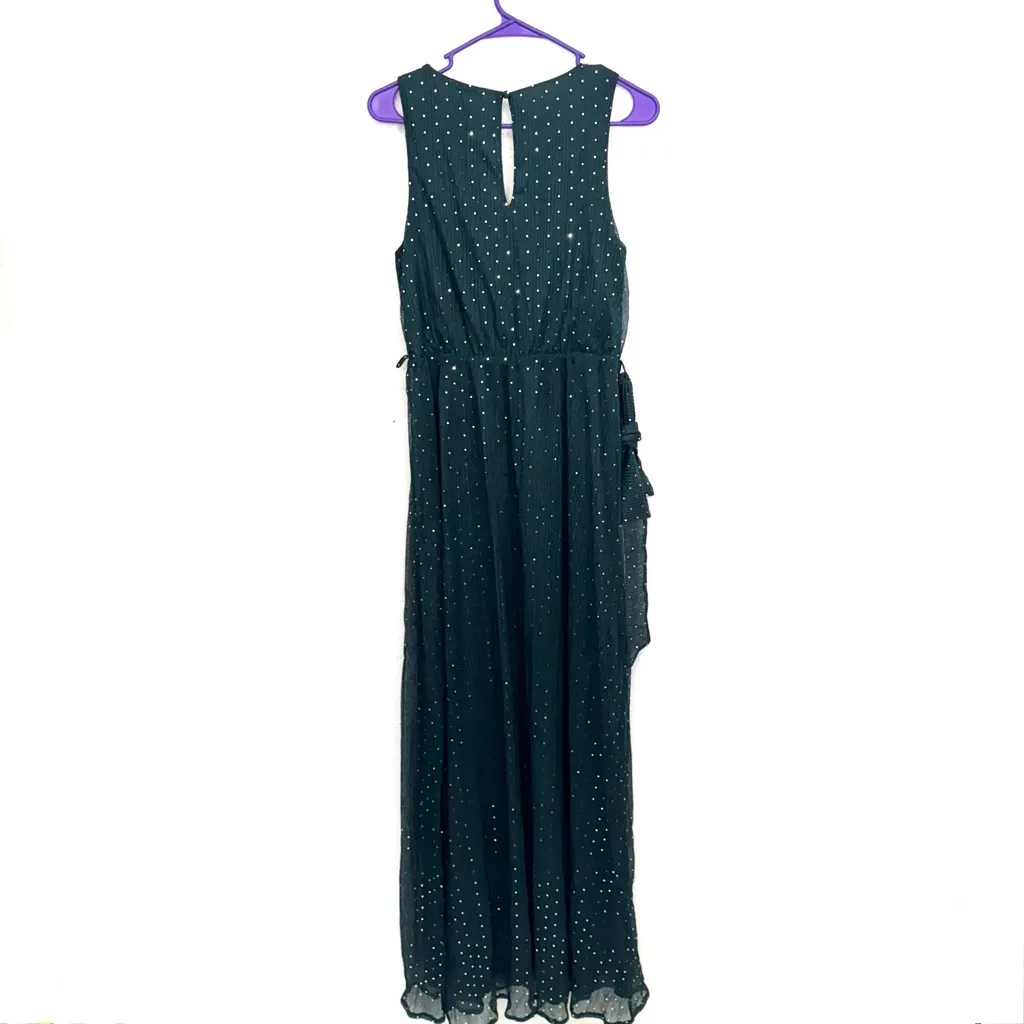 NEW Baltic Born Helen Sleeveless Sparkle Gown in Emerald Size Large - Image 13
