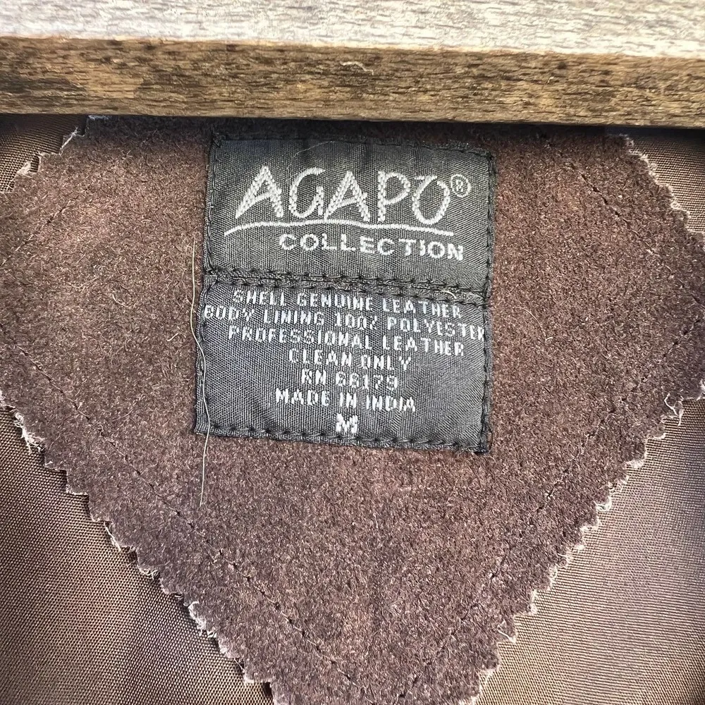 Vintage Agapo Boho southwestern chevron stripe vest Size M - Image 4