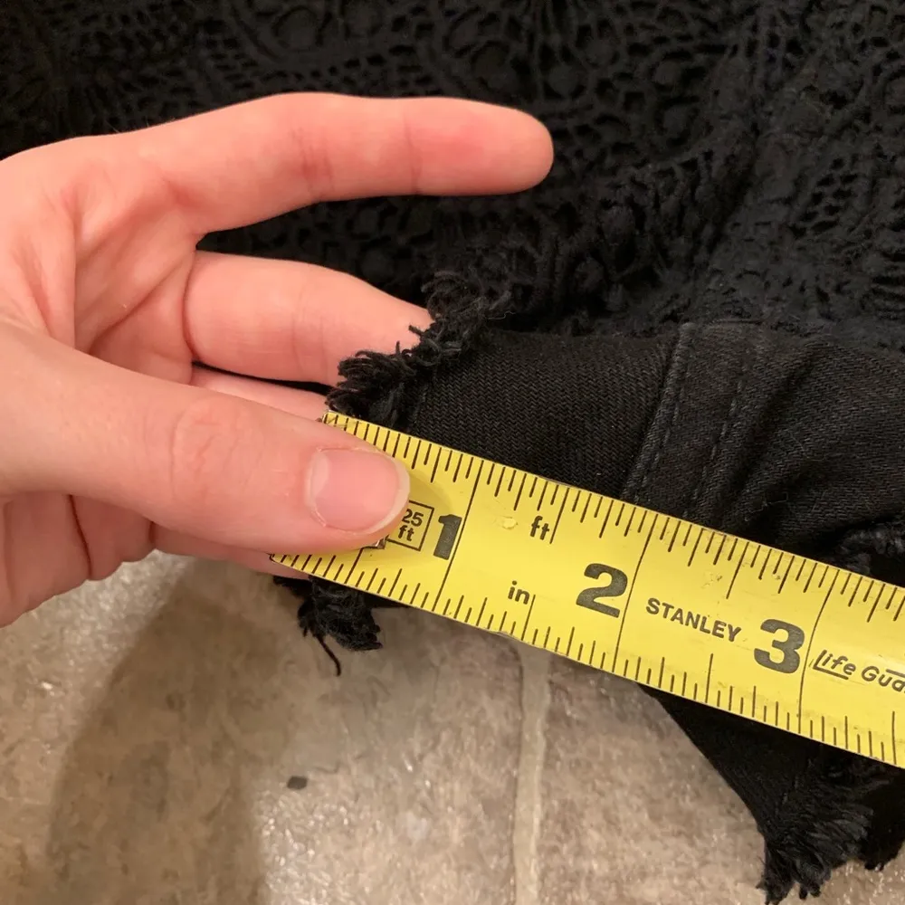 NWOT Black Hollister shorts w/ lace crochet front - Image 6