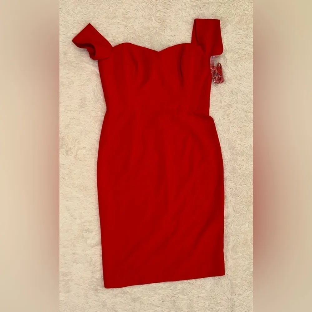 NWOT DRESS THE POPULATION Bailey Off the Shoulder Corset Bodycon Dress sz xxl - Image 4