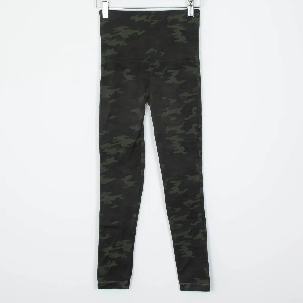 Spanx Womens‎ Look At Me Now Seamless Camo Leggings Size M Green Stretch Lounge - Image 4