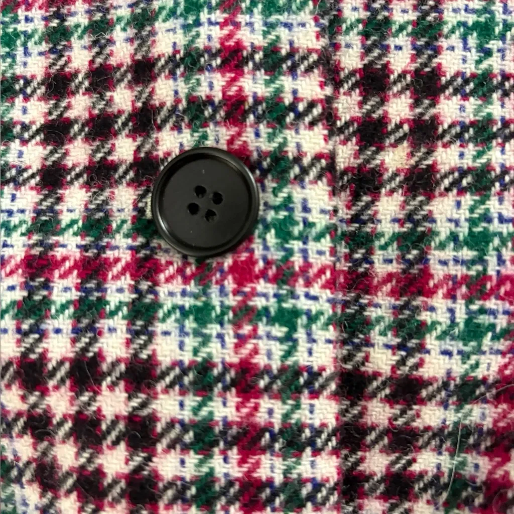 Talbots Wool Blazer Jacket Houndstooth Plaid Preppy Pockets Womens 16WP NWOT - Image 5