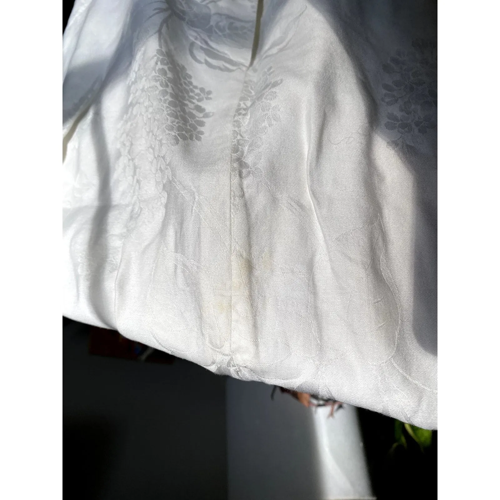 Vintage 1980's Lace Ruffle White Blazer‎ Skirt Suit Set Small Coquette Glam Work - Image 8