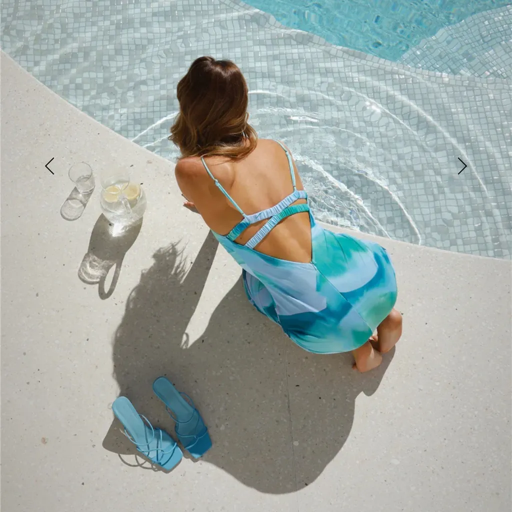 Hello Molly - SHARE ME MESH MAXI DRESS BLUE - Image 4