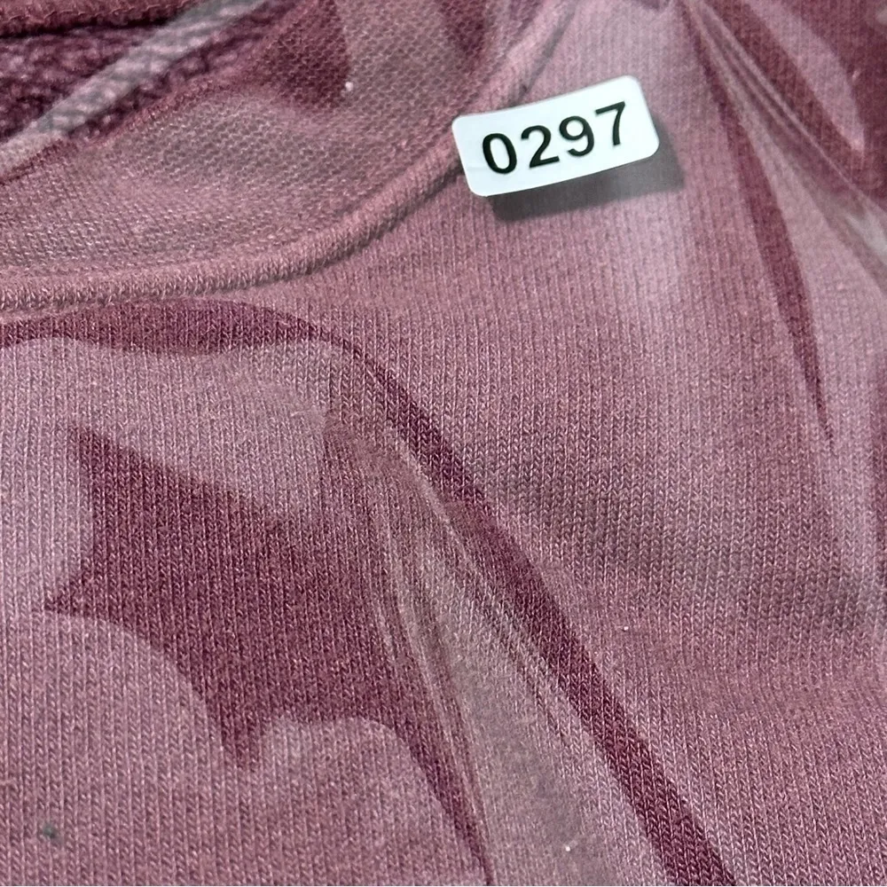 WSLY Women’s Size XS Purple Plum Ombré Dip Dye Ecosoft Crew Neck Sweatshirt - Image 10