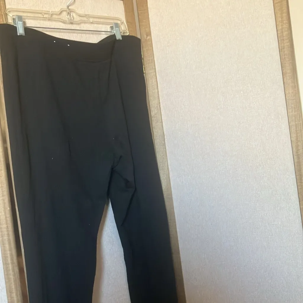 FINAL MARKDOWN Coldwater creek Black Flared Pants large - Image 3