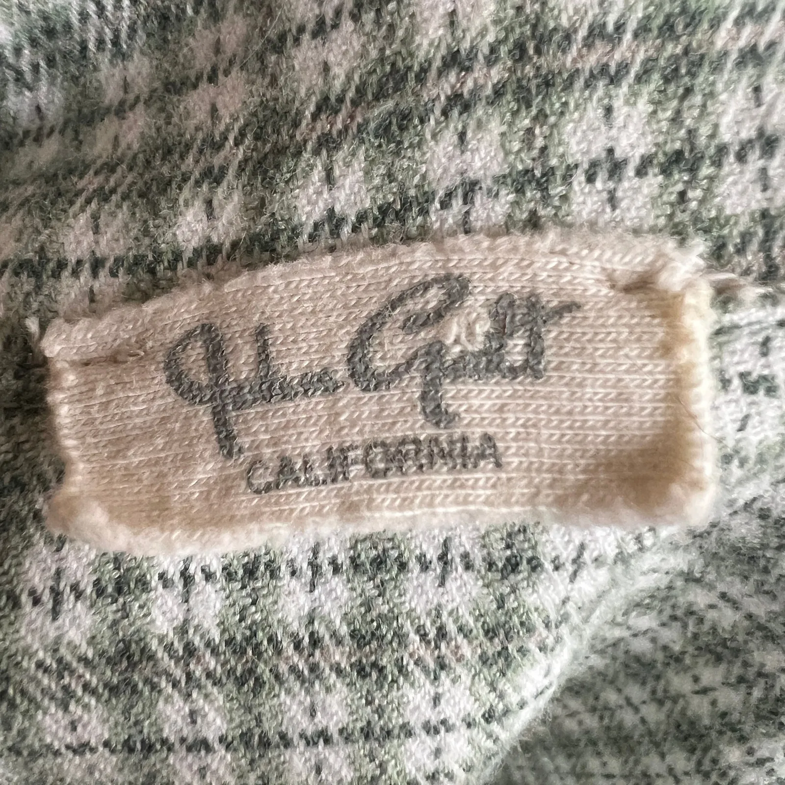 Brandy Melville Green Plaid Button Up Top Y2K 2000s Grunge Preppy Small‎ - Image 3