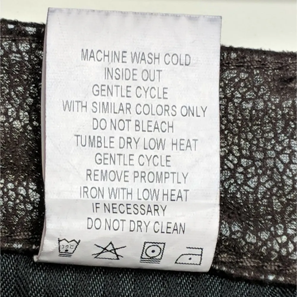 Level 99 Sienna Tomboy Faux Suede Pants Brown 26 New - Image 12