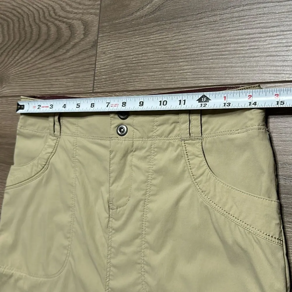 REI 17” Tan High Rise Hiking Casual Nylon Stretch‎ Skirt Size 2 - Image 8