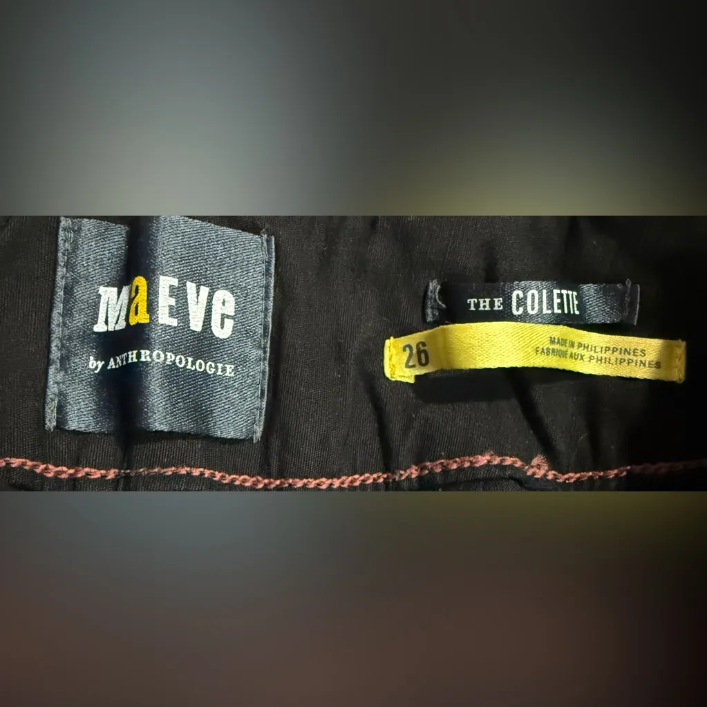 Anthropologie Maeve The Colette Magic Fabric Cropped Wide Leg Pants Size 26 - Image 6