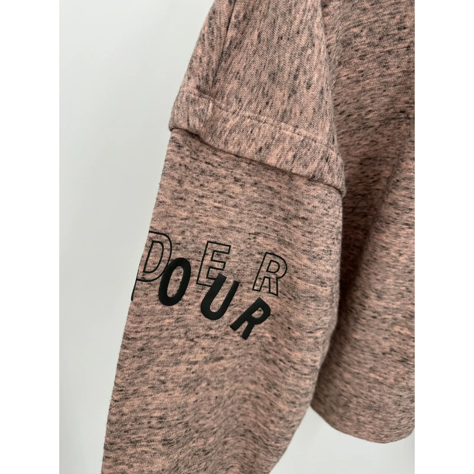 Under Armour Pink Loose Fit Quarter Zip Pullover Hoodie Women's Size Large L - Image 6