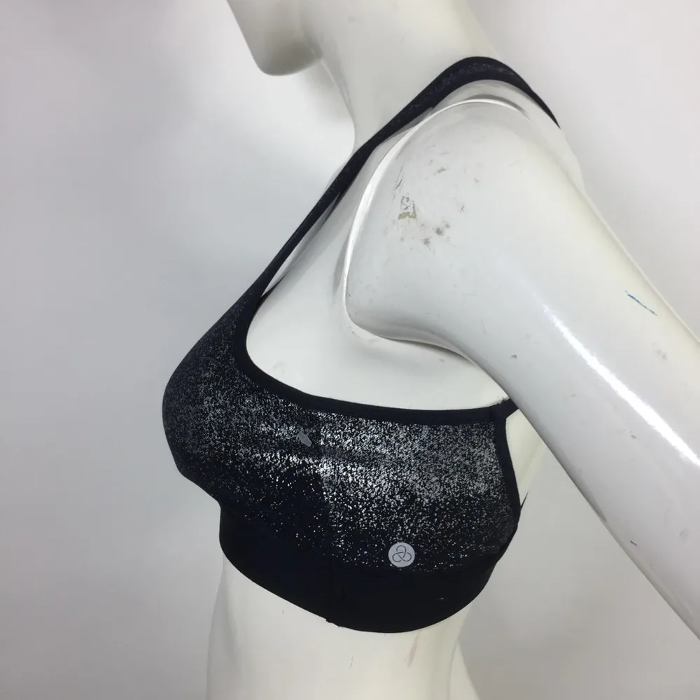 Zella Body Yoga + Studio Black Radiant Low Impact Sports Bra Size S Black - Image 5