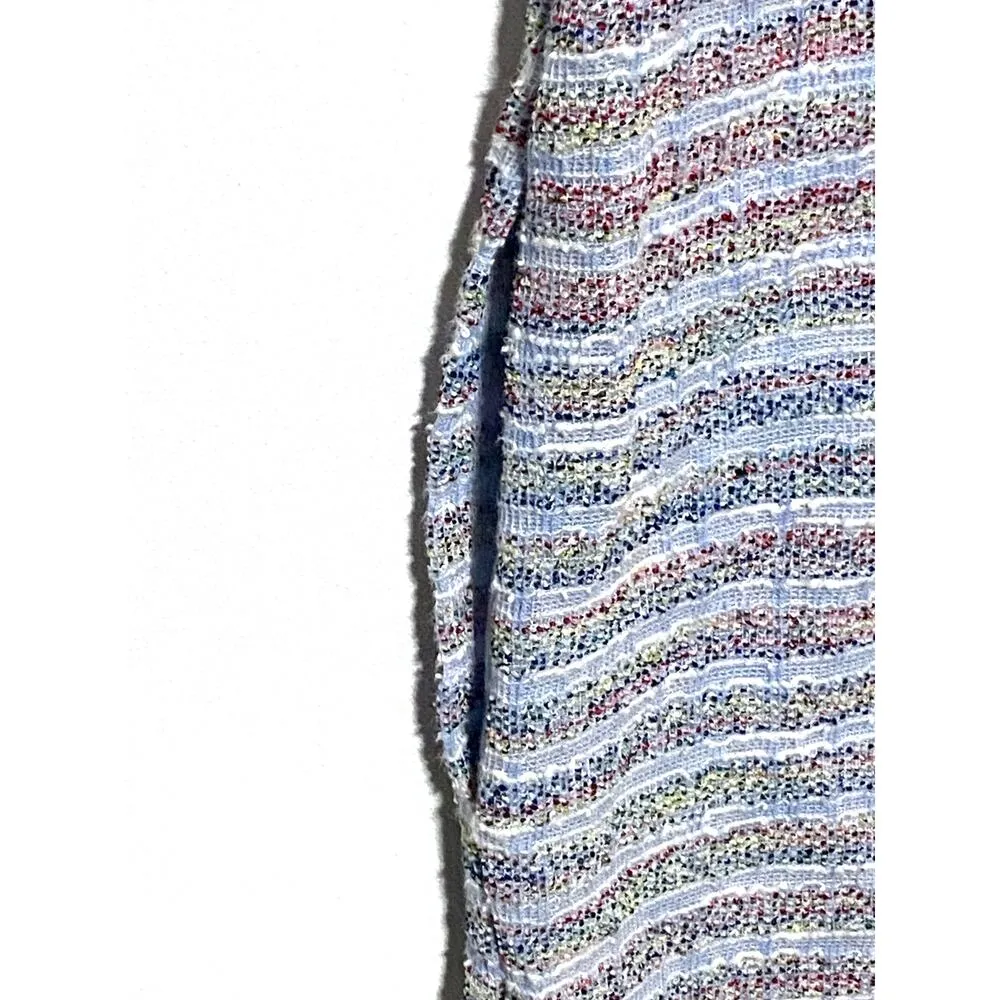 Akemi + Kin Mini Sleeveless Shift Mini Dress Stripe Multicolor Mock Neck Women S - Image 4