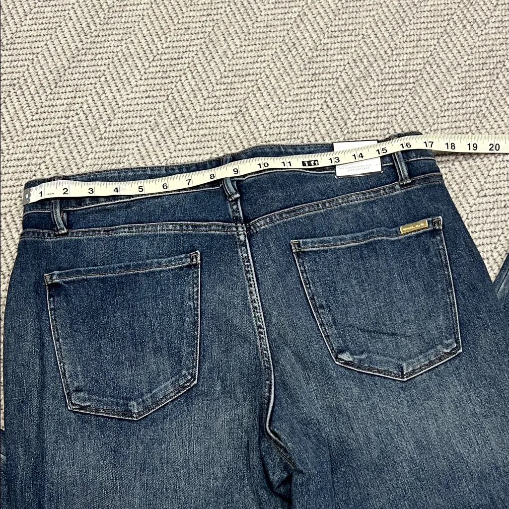 White House Black Market Dark Blue Straight Jeans - Image 7