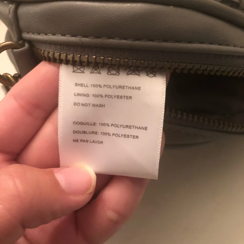 Grey Anthropologie Woven Purse - Image 6