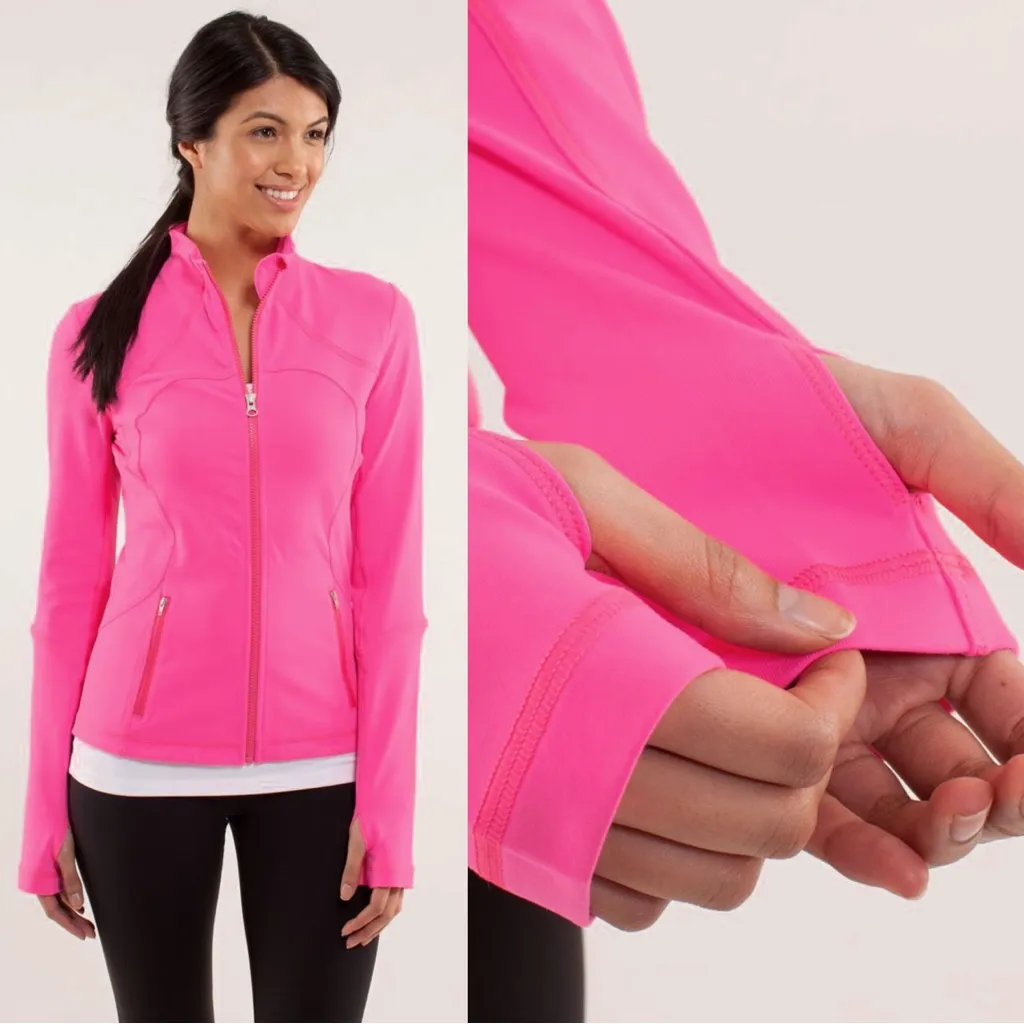 Lululemon • Forme Jacket Pinkelicious Luon hot pink zip front running workout - Image 6