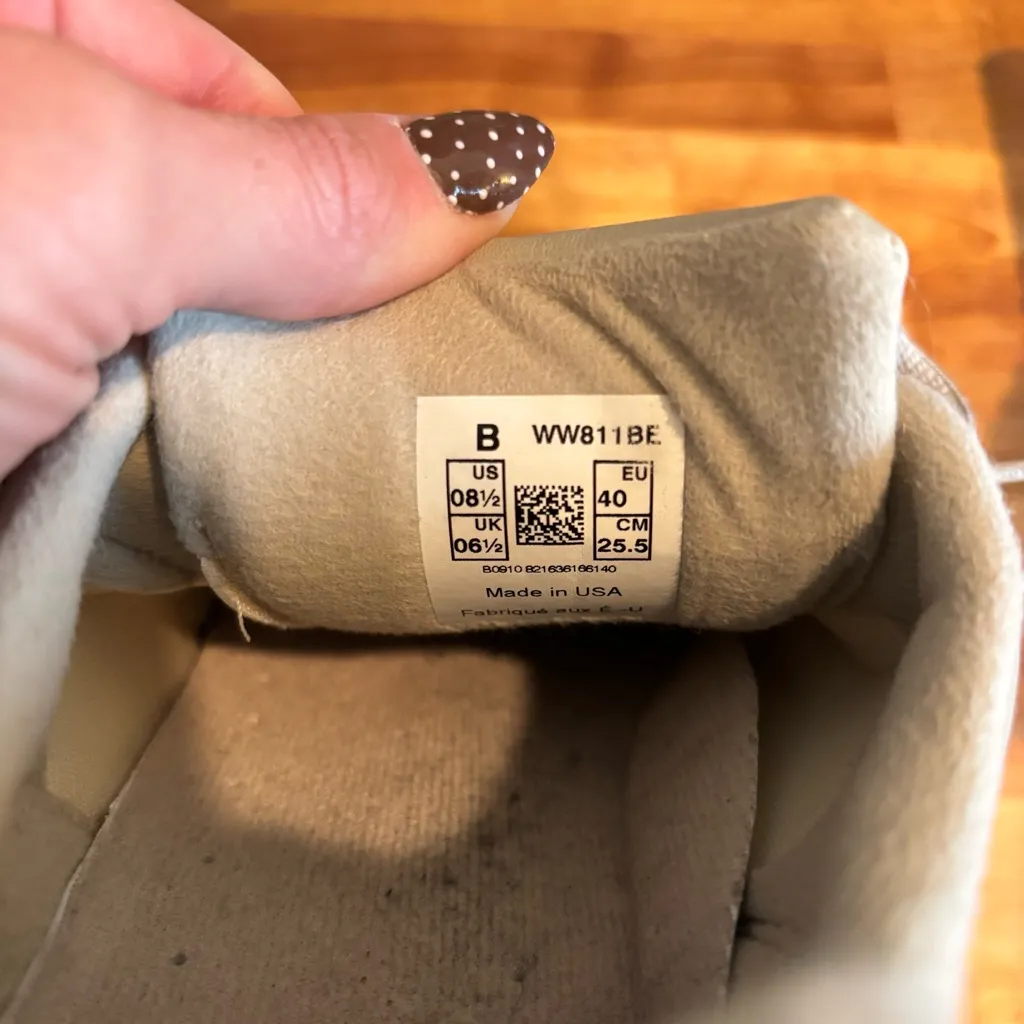 New Balance 811 Rollbar Women's Beige Leather Sneaker Size 8.5 Made in USA - Image 10