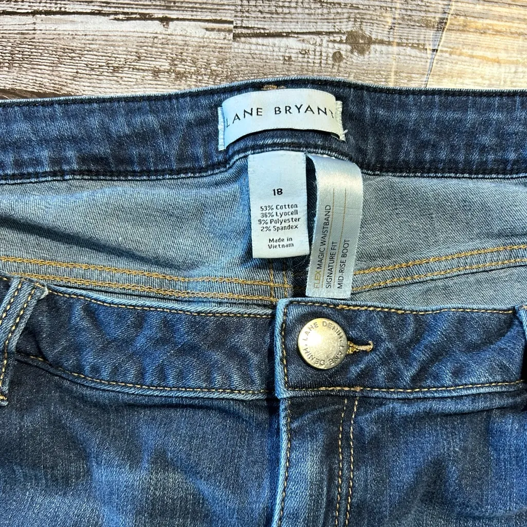 Lane Bryant Blue Flare Jeans - Image 3