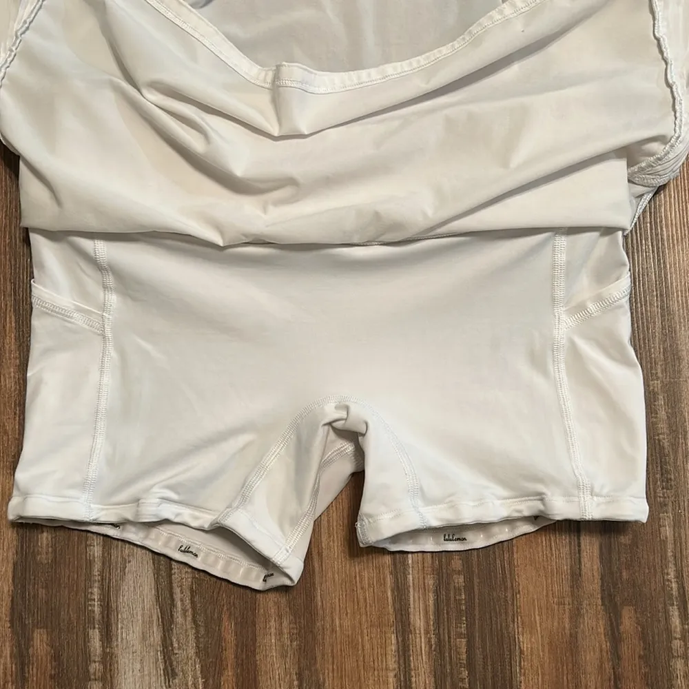 Lululemon Play Off The Pleats Skort White Size 4 Athletic Skirt with Shorts - Image 8