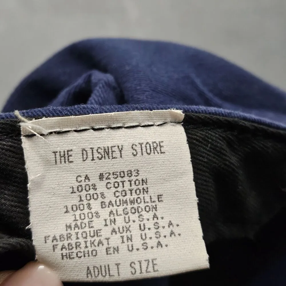 Vintage Winnie The Pooh Adult Size Hat Cap Snap Back Adjustable Plaid Navy - Image 8