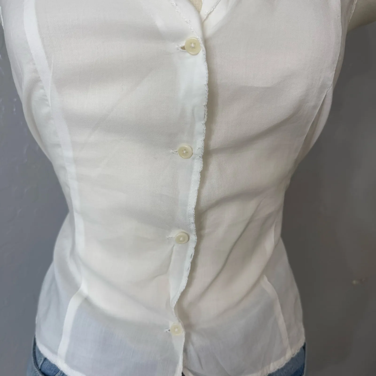 Reformation Kady Top, White, 4 - Image 3